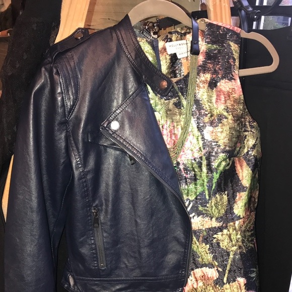 NWT Navy Flirty Floral Dress - Picture 3 of 4